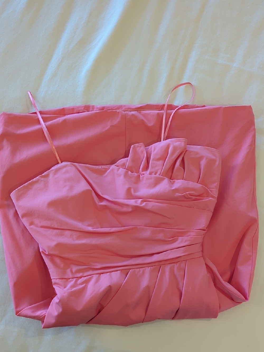 Pink Strapless Wrap Cocktail Dress